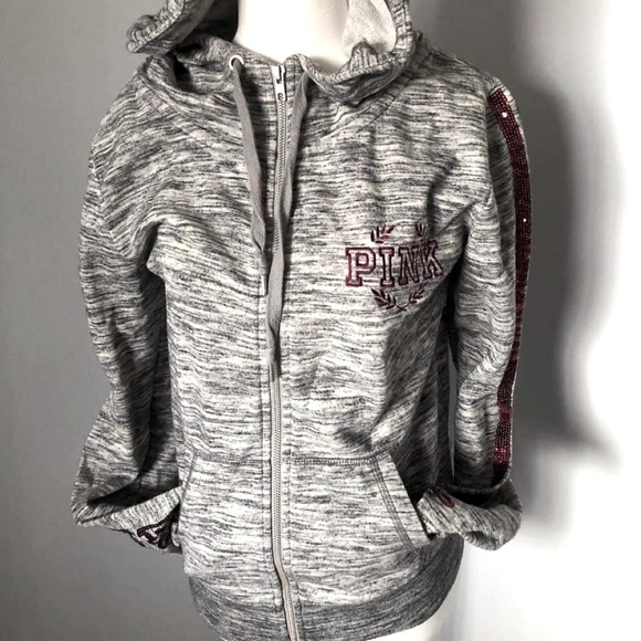 🌺Victoria Secret PINK Limited Edition Marled Bling Hoodie🌺 - Picture 1 of 6